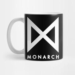 Monarch legacy of monster black and white logo Mug